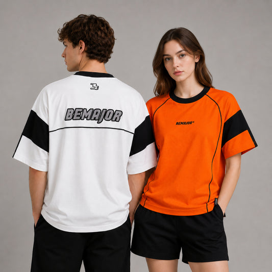 BEMAJOR Unisex Sporty Oversize Tee | Motorsport Collection