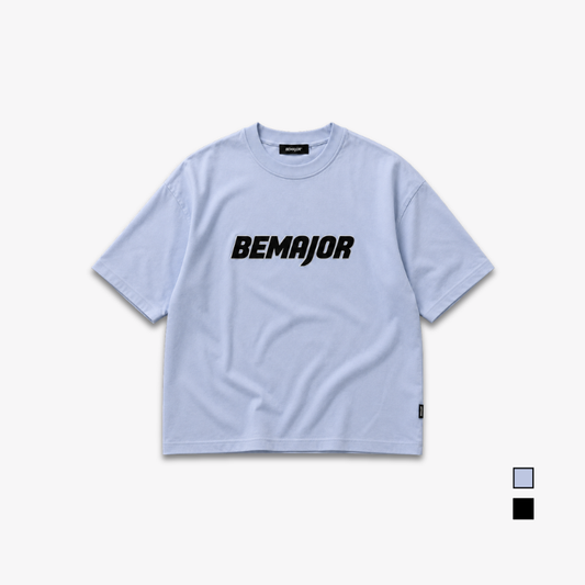 BEMAJOR Unisex Oversize Logo Graphic Tee | Bluecore Collection