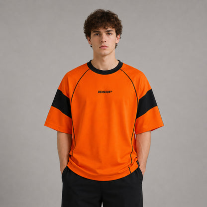 BEMAJOR Unisex Sporty Oversize Tee | Motorsport Collection