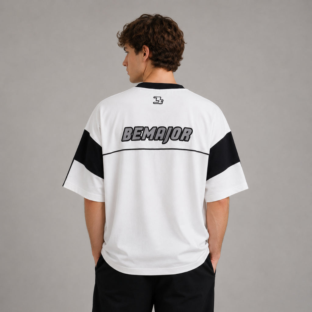 BEMAJOR Unisex Sporty Oversize Tee | Motorsport Collection
