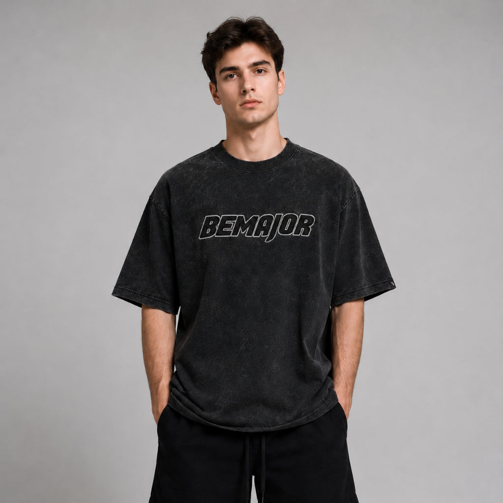 BEMAJOR Unisex Oversize Graphic Tee | Drip Denim Collection