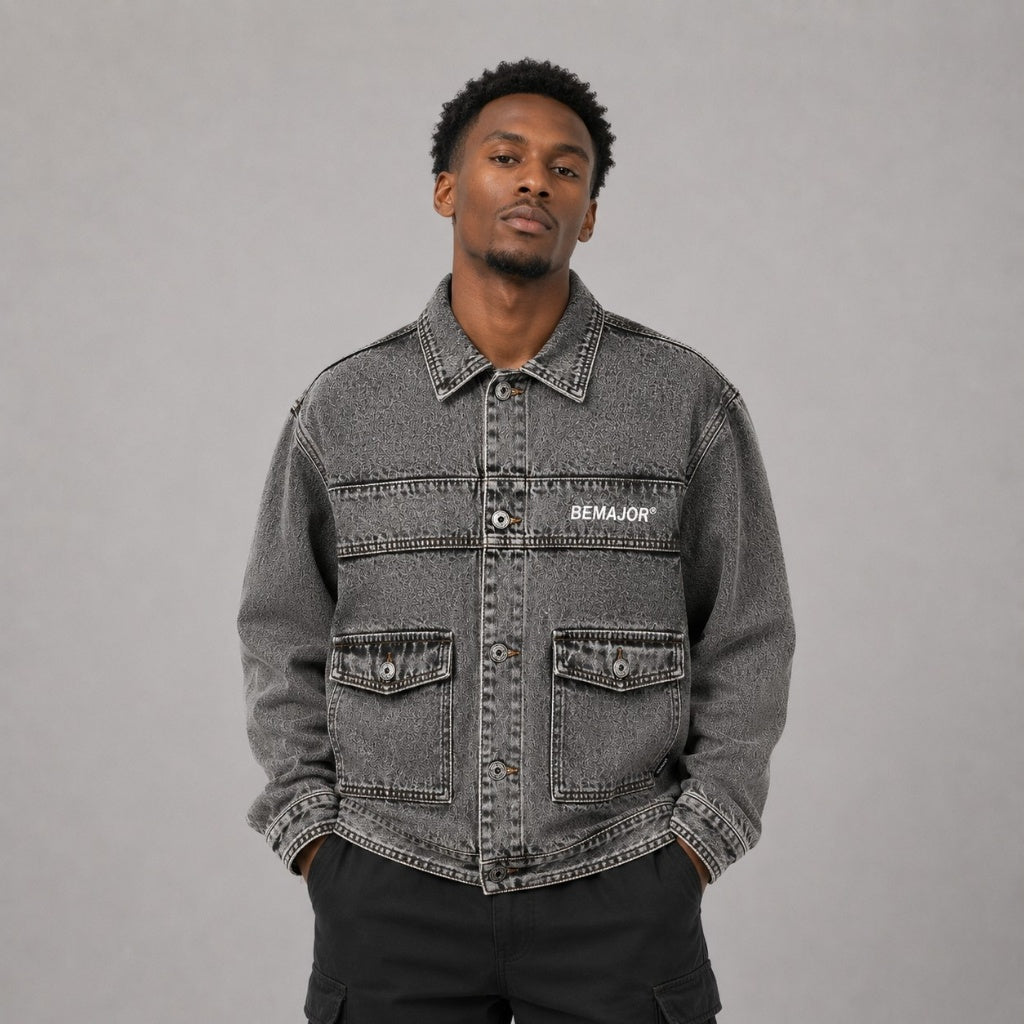 BEMAJOR Men Denim Jacket | Drip Denim Collection