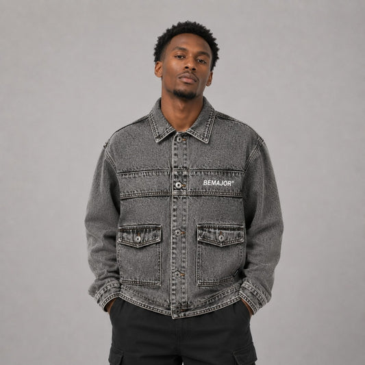BEMAJOR Men Denim Jacket | Drip Denim Collection
