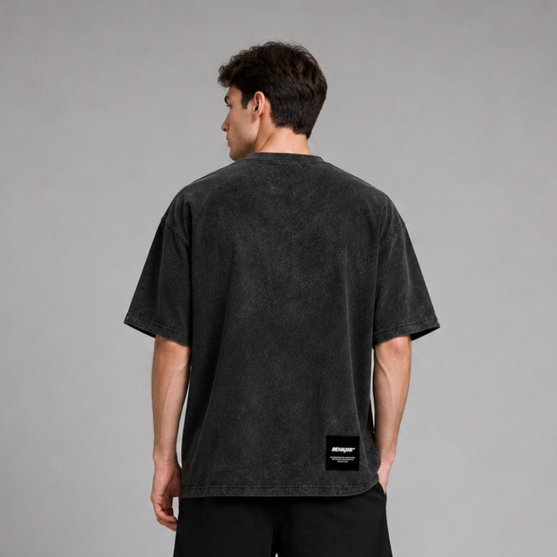 BEMAJOR Unisex Oversize Graphic Tee | Drip Denim Collection