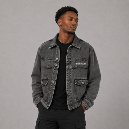 BEMAJOR Men Denim Jacket | Drip Denim Collection