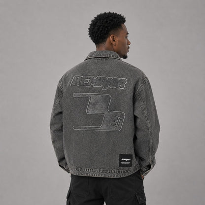 BEMAJOR Men Denim Jacket | Drip Denim Collection