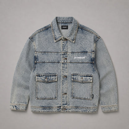 BEMAJOR Men Denim Jacket | Drip Denim Collection