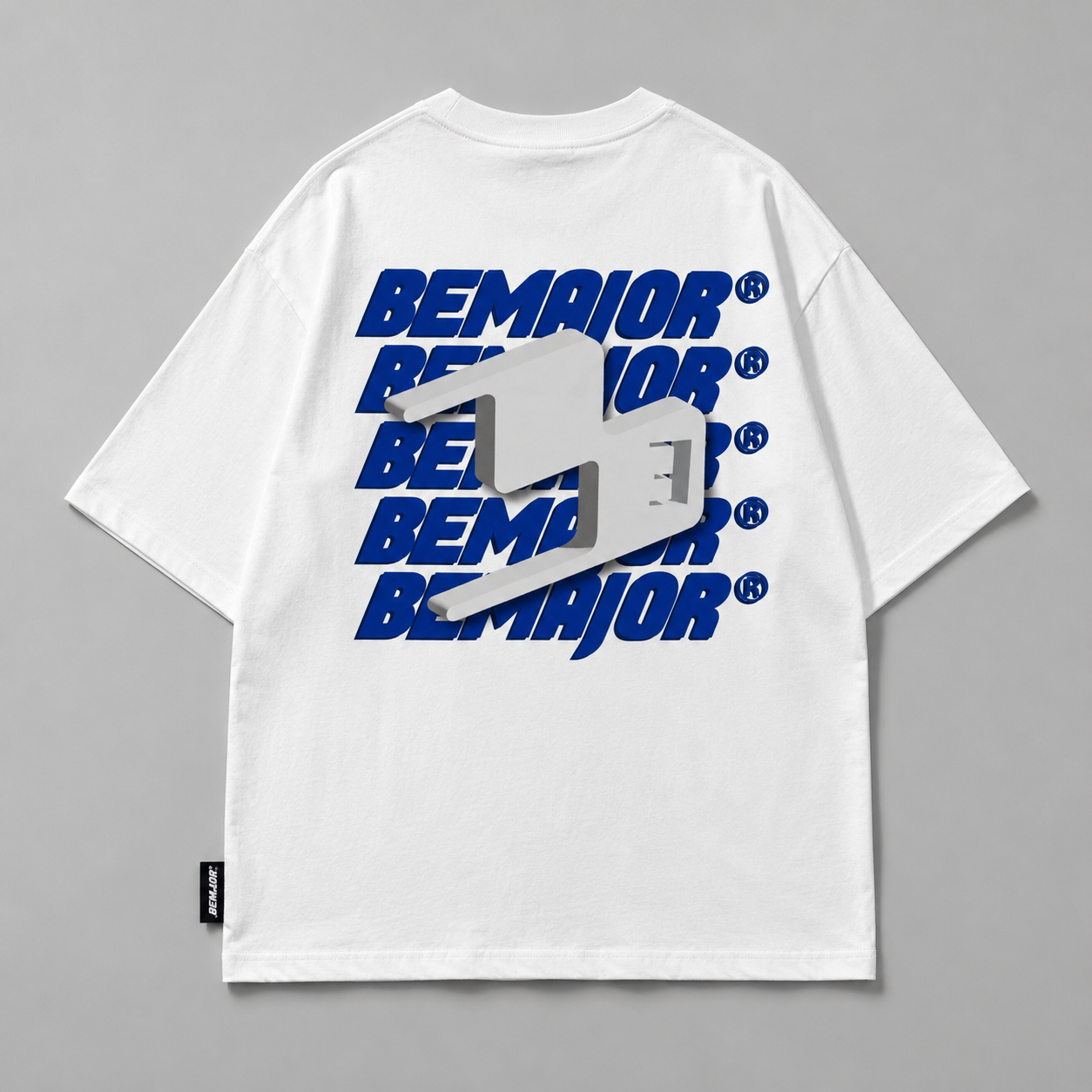 BEMAJOR Unisex Oversize Minimal Logo Tee