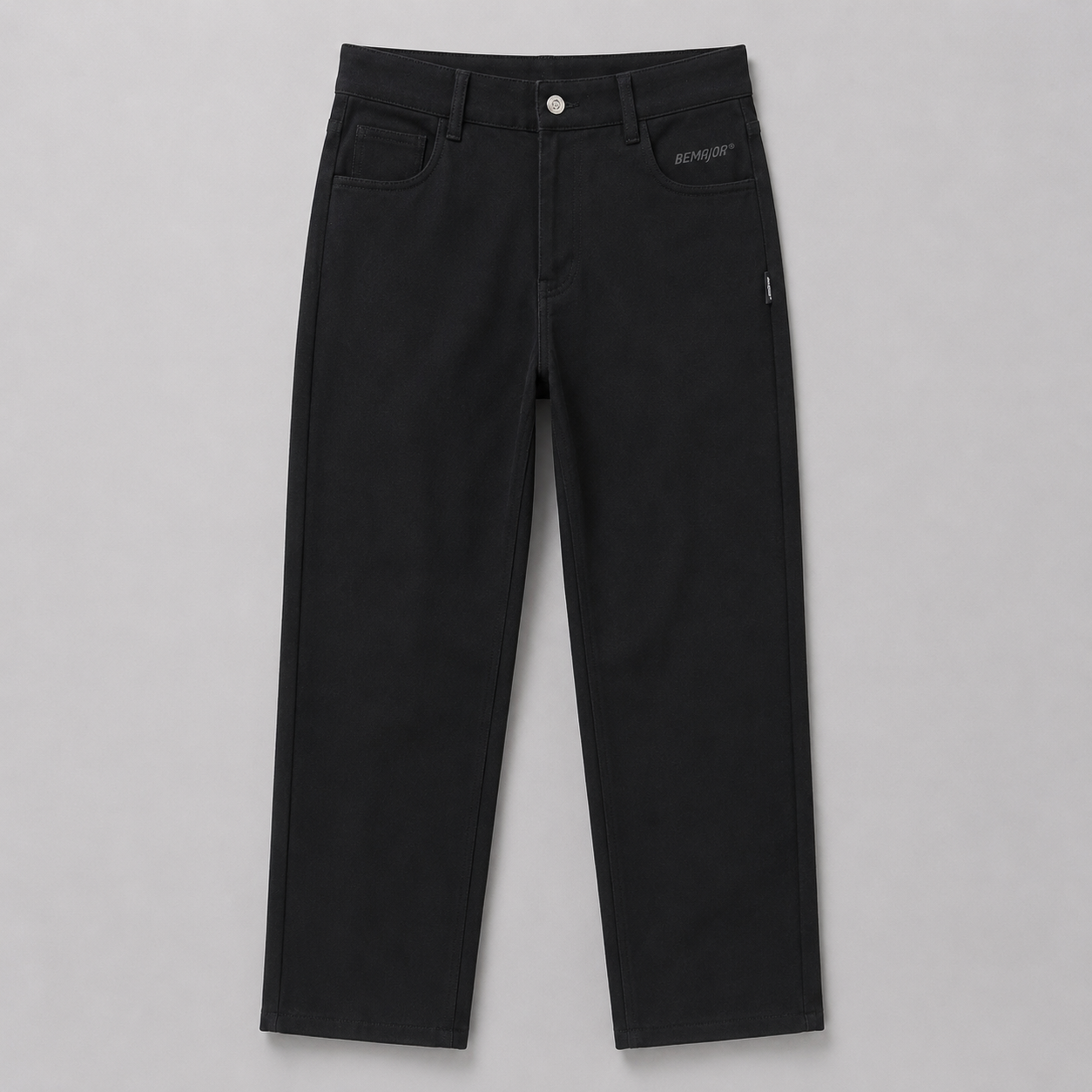BEMAJOR Men Overlaid Wide Leg Pants