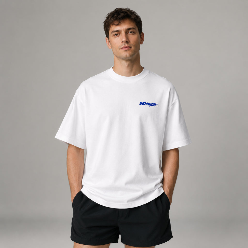 BEMAJOR Unisex Oversize Minimal Logo Tee