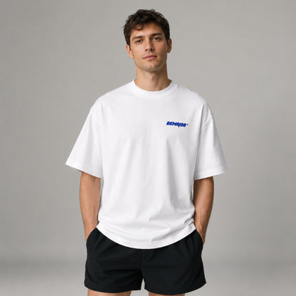 BEMAJOR Unisex Oversize Minimal Logo Tee