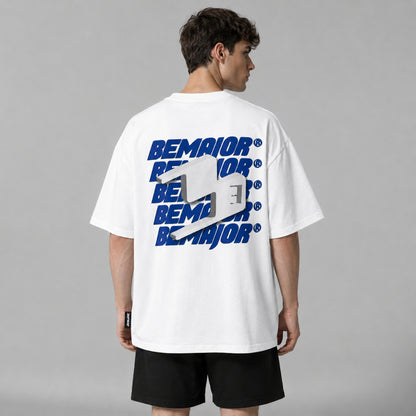 BEMAJOR Unisex Oversize Minimal Logo Tee