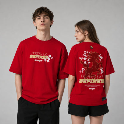 BEMAJOR Unisex Wild Defined Oversize Graphic Tee