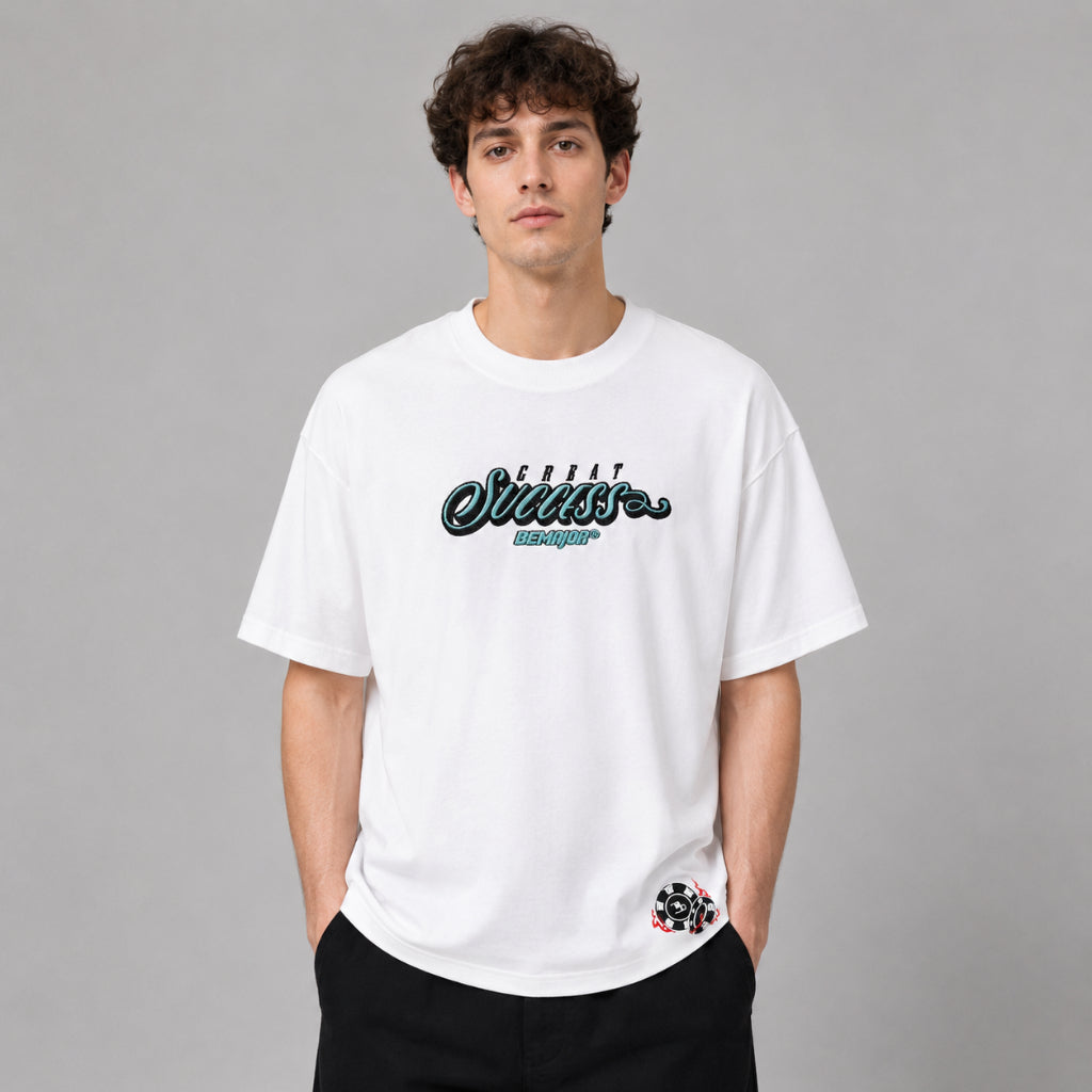 BEMAJOR Unisex Great Success Oversize Graphic Tee