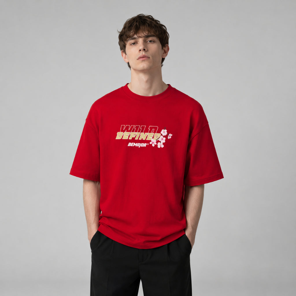 BEMAJOR Unisex Wild Defined Oversize Graphic Tee