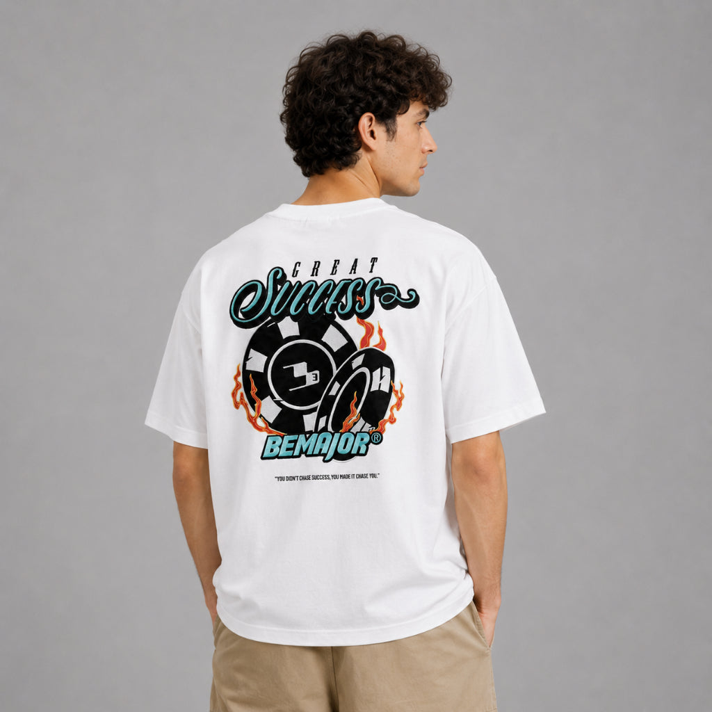 BEMAJOR Unisex Great Success Oversize Graphic Tee