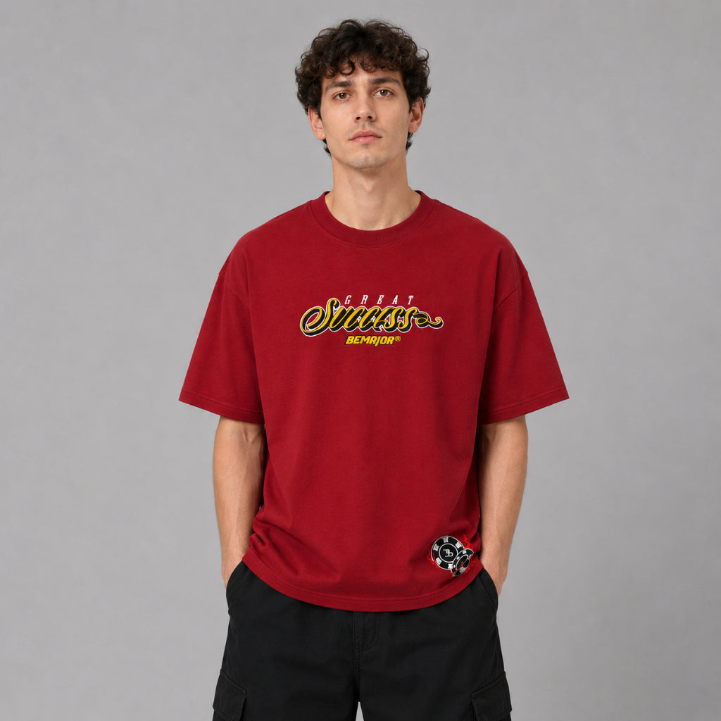 BEMAJOR Unisex Great Success Oversize Graphic Tee