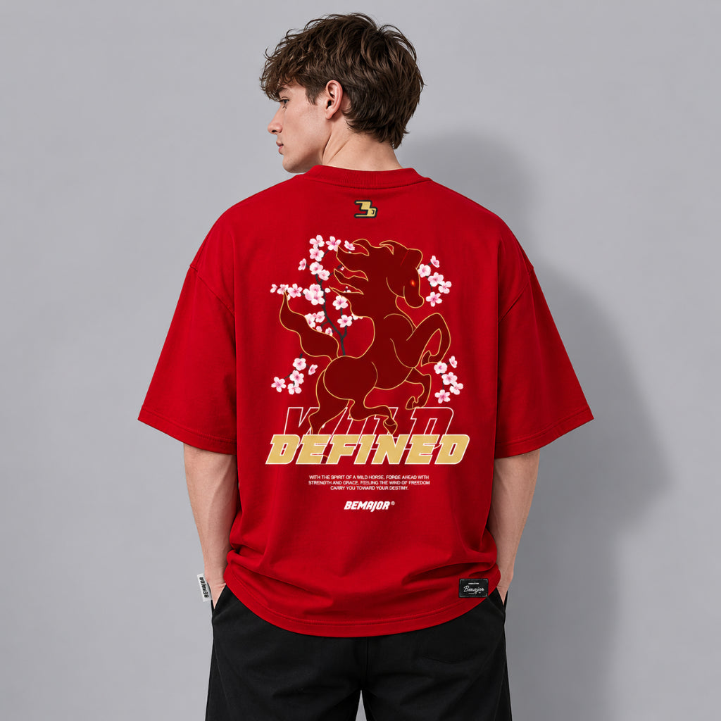 BEMAJOR Unisex Wild Defined Oversize Graphic Tee