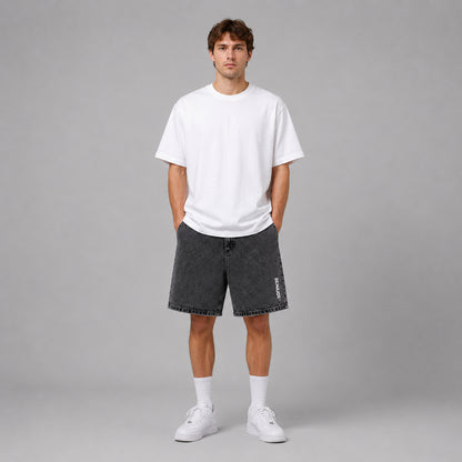 BEMAJOR Men Washed Denim Shorts | Drip Denim Collection