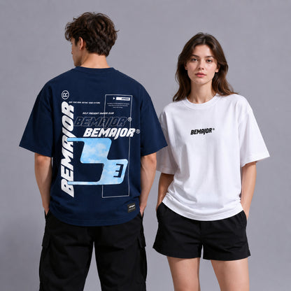 BEMAJOR Self Present Oversize Graphic Tee | Bluecore Collection