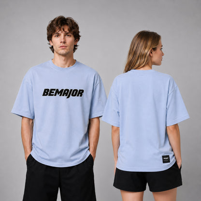 BEMAJOR Unisex Oversize Logo Graphic Tee | Bluecore Collection