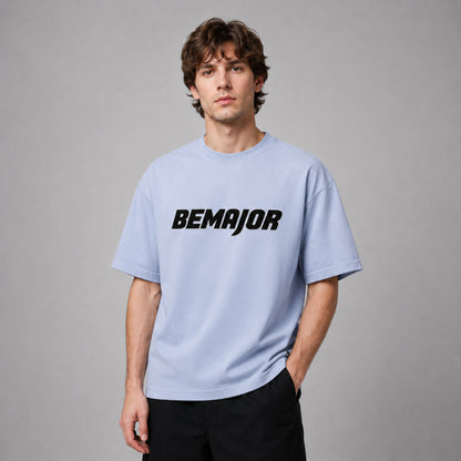 BEMAJOR Unisex Oversize Logo Graphic Tee | Bluecore Collection