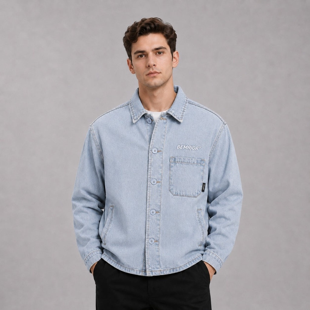 BEMAJOR Men Denim Jacket | Drip Denim Collection