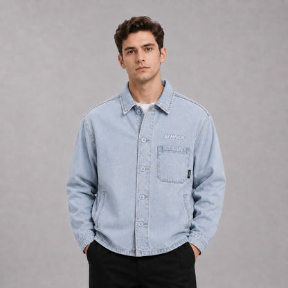BEMAJOR Men Denim Jacket | Drip Denim Collection