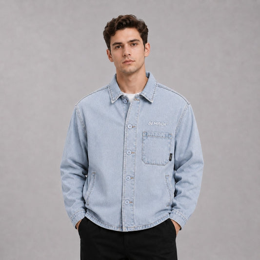 BEMAJOR Men Denim Jacket | Drip Denim Collection