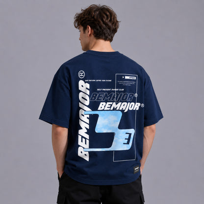 BEMAJOR Self Present Oversize Graphic Tee | Bluecore Collection