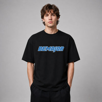 BEMAJOR Unisex Oversize Logo Graphic Tee | Bluecore Collection