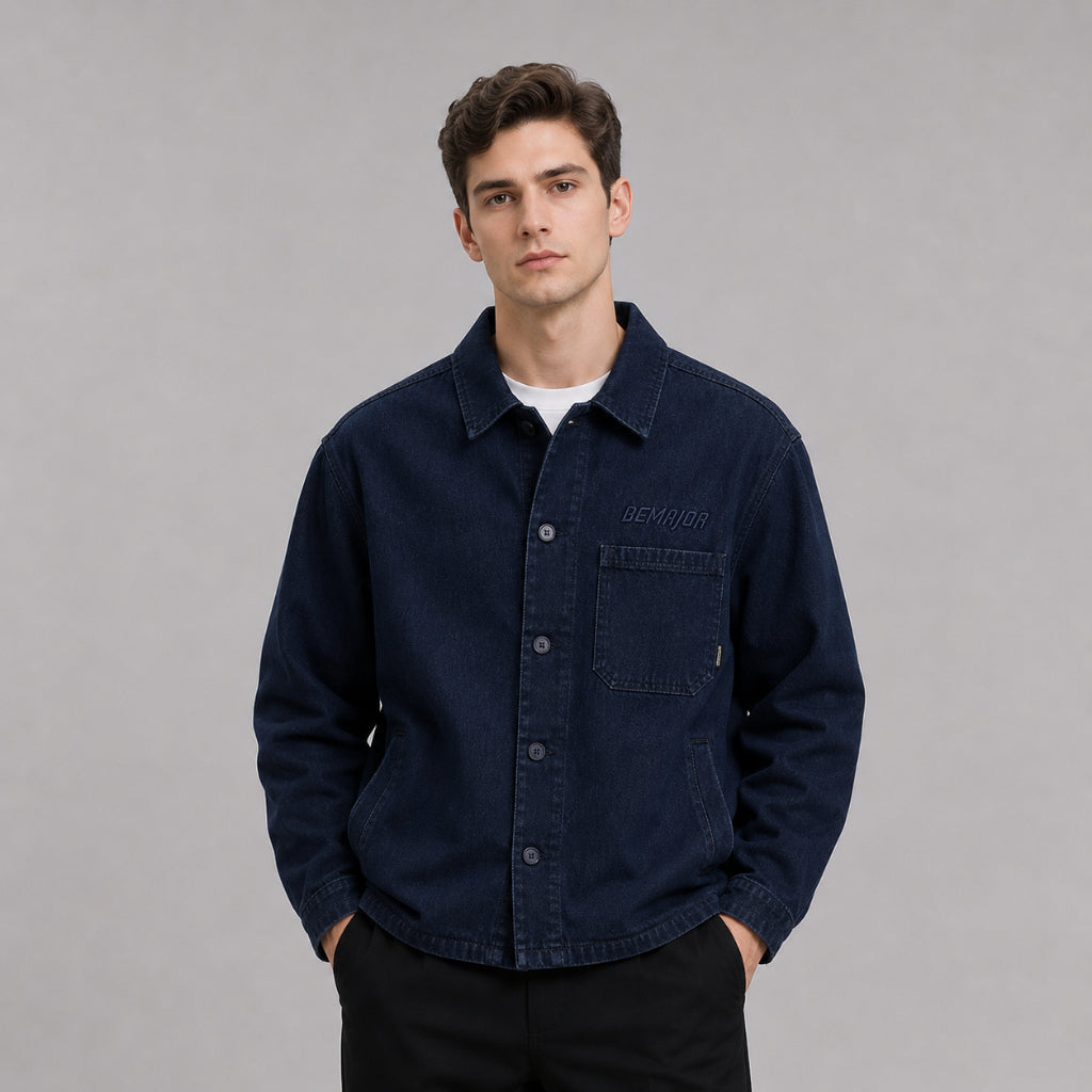 BEMAJOR Men Denim Jacket | Drip Denim Collection