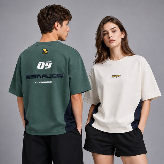 BEMAJOR Unisex Colorblock Oversize Tee | Corezone 09 Collection