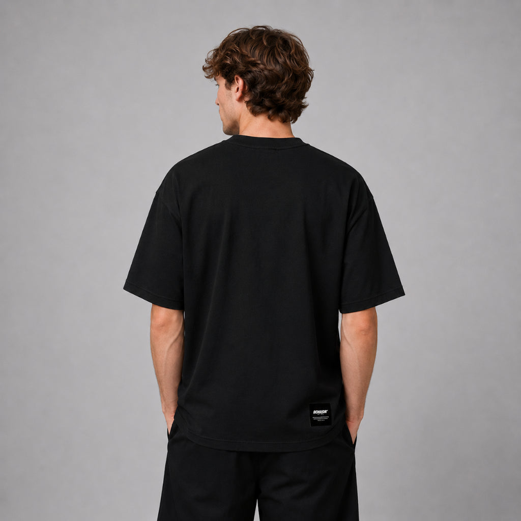 BEMAJOR Unisex Oversize Logo Graphic Tee | Bluecore Collection