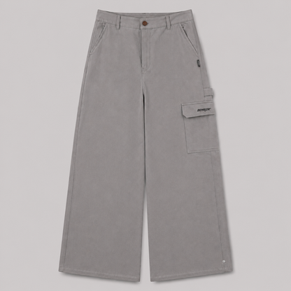 BEMAJOR Men Wide Leg Cargo Pants