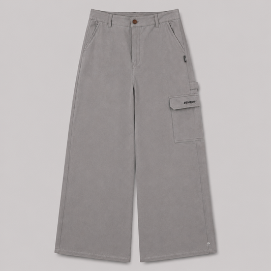 BEMAJOR Men Wide Leg Cargo Pants