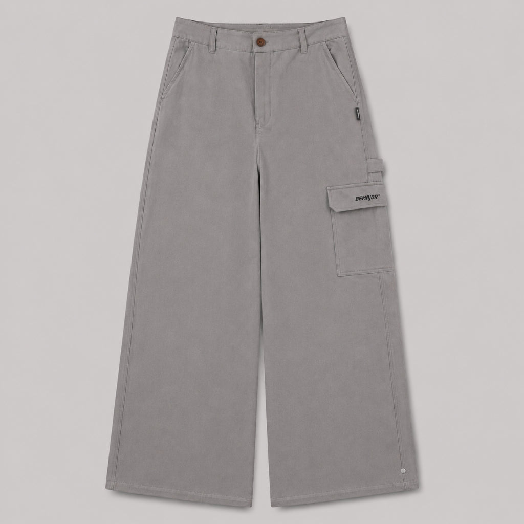 BEMAJOR Men Wide Leg Cargo Pants