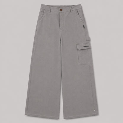 BEMAJOR Men Wide Leg Cargo Pants