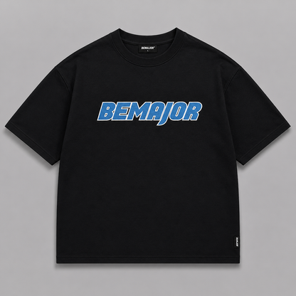 BEMAJOR Unisex Oversize Logo Graphic Tee | Bluecore Collection
