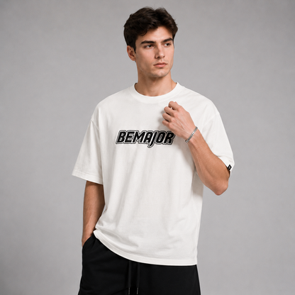 BEMAJOR Unisex Oversize Graphic Tee | Drip Denim Collection