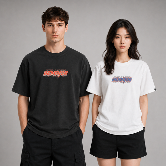 BEMAJOR Unisex Oversize Graphic Tee | Logo Tee Collection