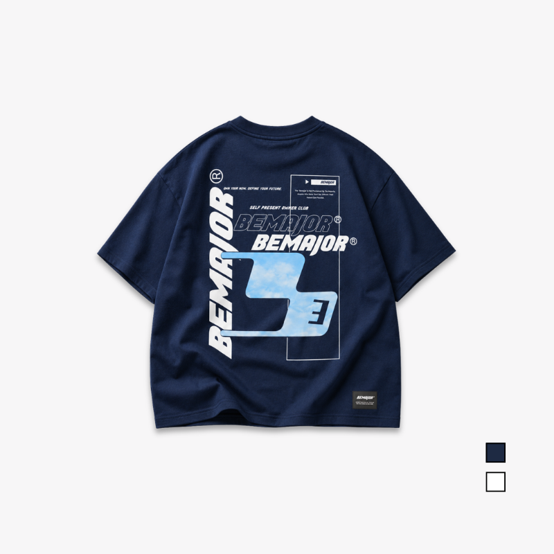BEMAJOR Self Present Oversize Graphic Tee | Bluecore Collection