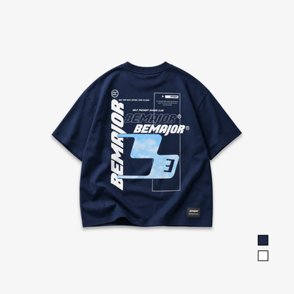 BEMAJOR Self Present Oversize Graphic Tee | Bluecore Collection