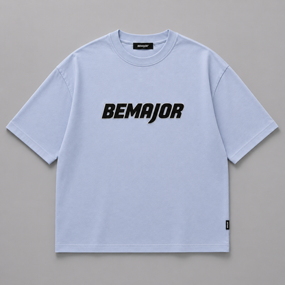 BEMAJOR Unisex Oversize Logo Graphic Tee | Bluecore Collection
