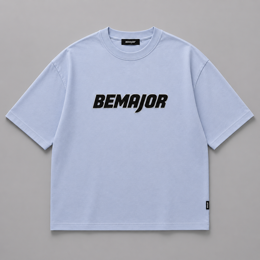 BEMAJOR Unisex Oversize Logo Graphic Tee | Bluecore Collection