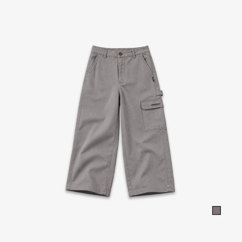 BEMAJOR Men Wide Leg Cargo Pants