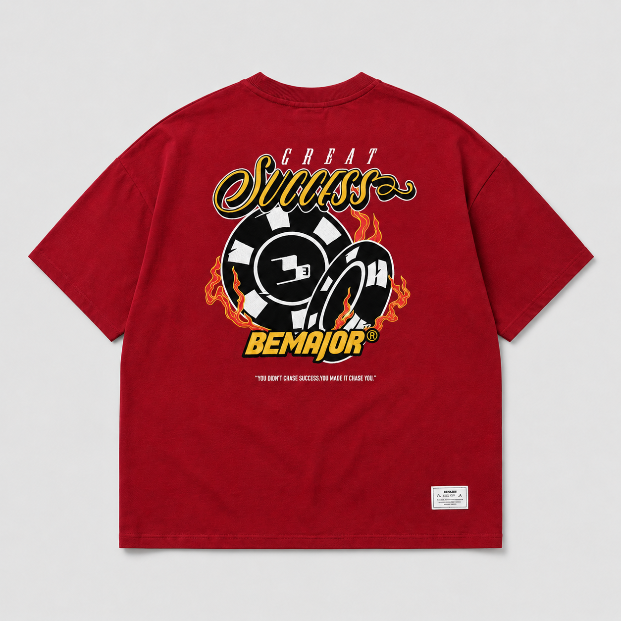 BEMAJOR Unisex Great Success Oversize Graphic Tee