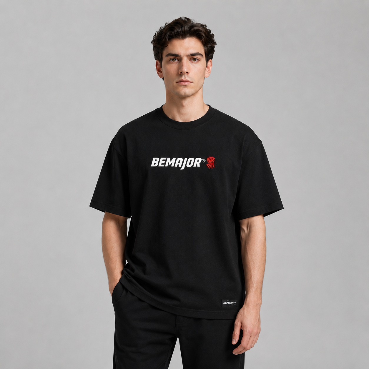 BEMAJOR Oversize Short Sleeve Graphic Tee Men | CNY Collection