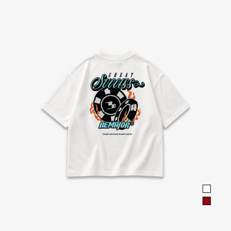 BEMAJOR Unisex Great Success Oversize Graphic Tee