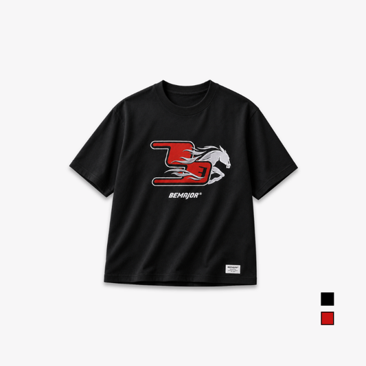BEMAJOR Oversize Short Sleeve Graphic Tee Men | CNY Collection